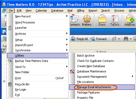 Manage email Attachments
