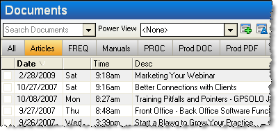 Non-client documents