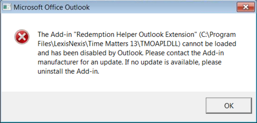 Outlook Error
