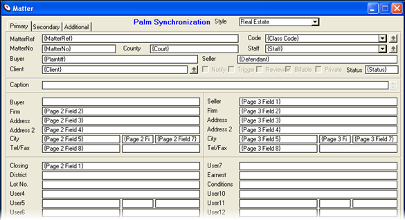 Palm Field Matching
